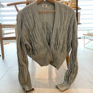 Aritzia Wilfred Plunge Front Cardigan